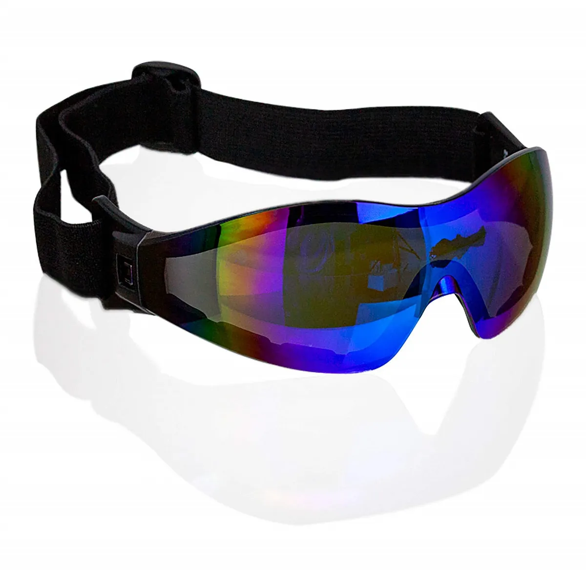 Mirage Safety Glasses with Adjustable Elastic Band, Anti Scratch-Fog Lens