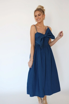 Active Design SweatAbsorbent Miss Americana Bow Midi Dress (FINAL SALE)