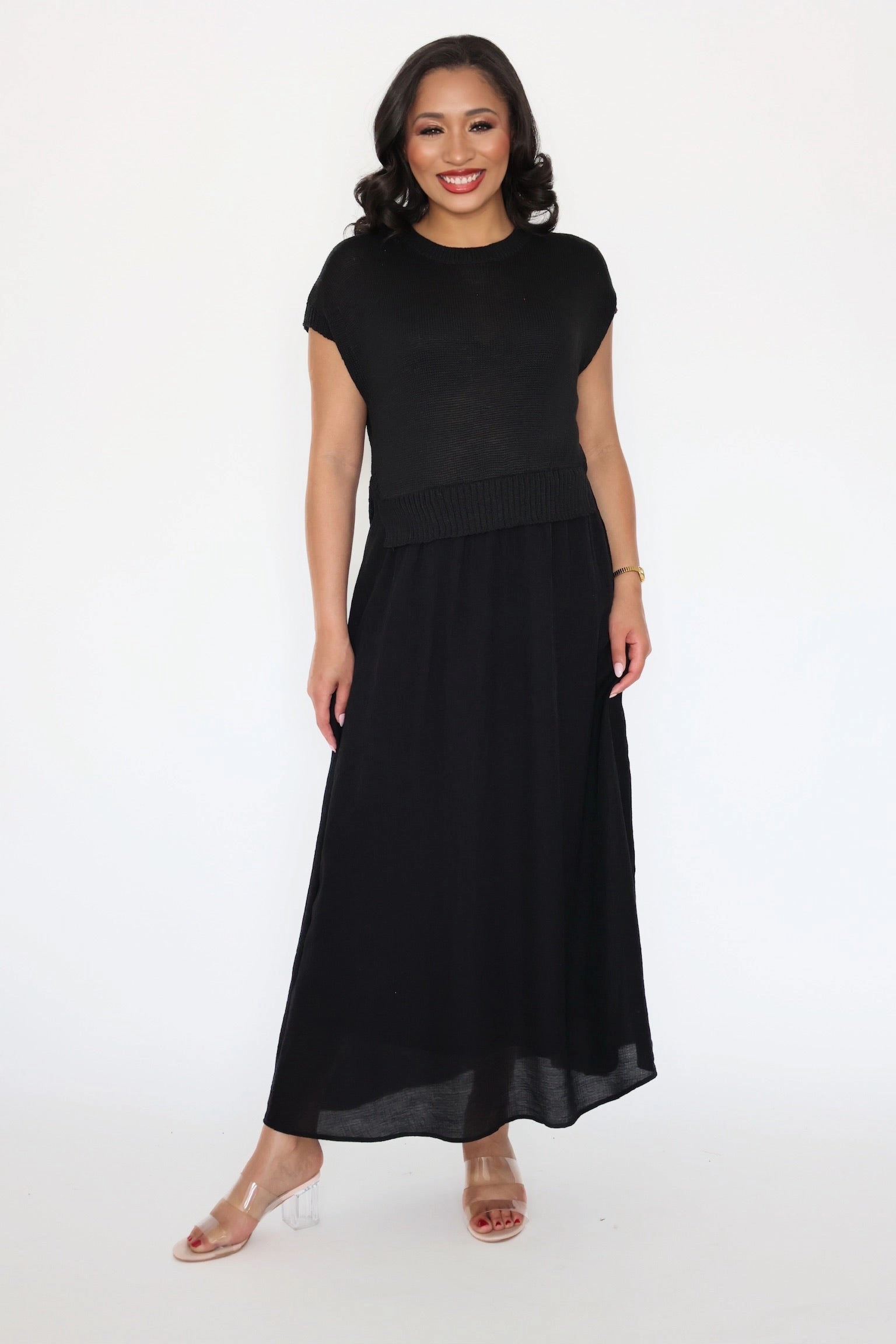 Double Stitched Seams Ultrasoft Inner Lining Mixed Emotions Dress