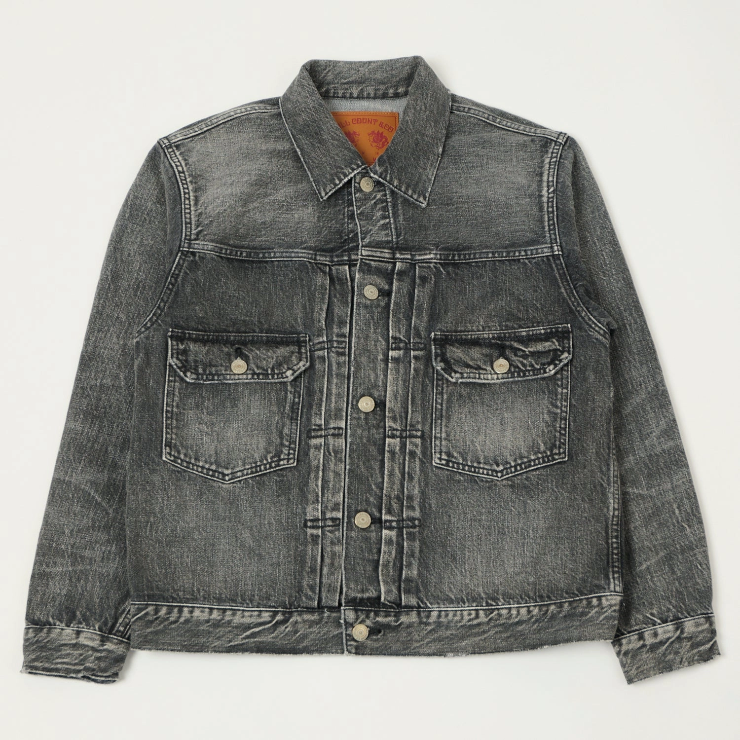 Easy Movement Cut Full Count 2102 13.7oz Type II Denim Jacket - Black 'Dartford' Wash