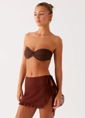 Year Round Style Iggy Mini Skirt - Chocolate