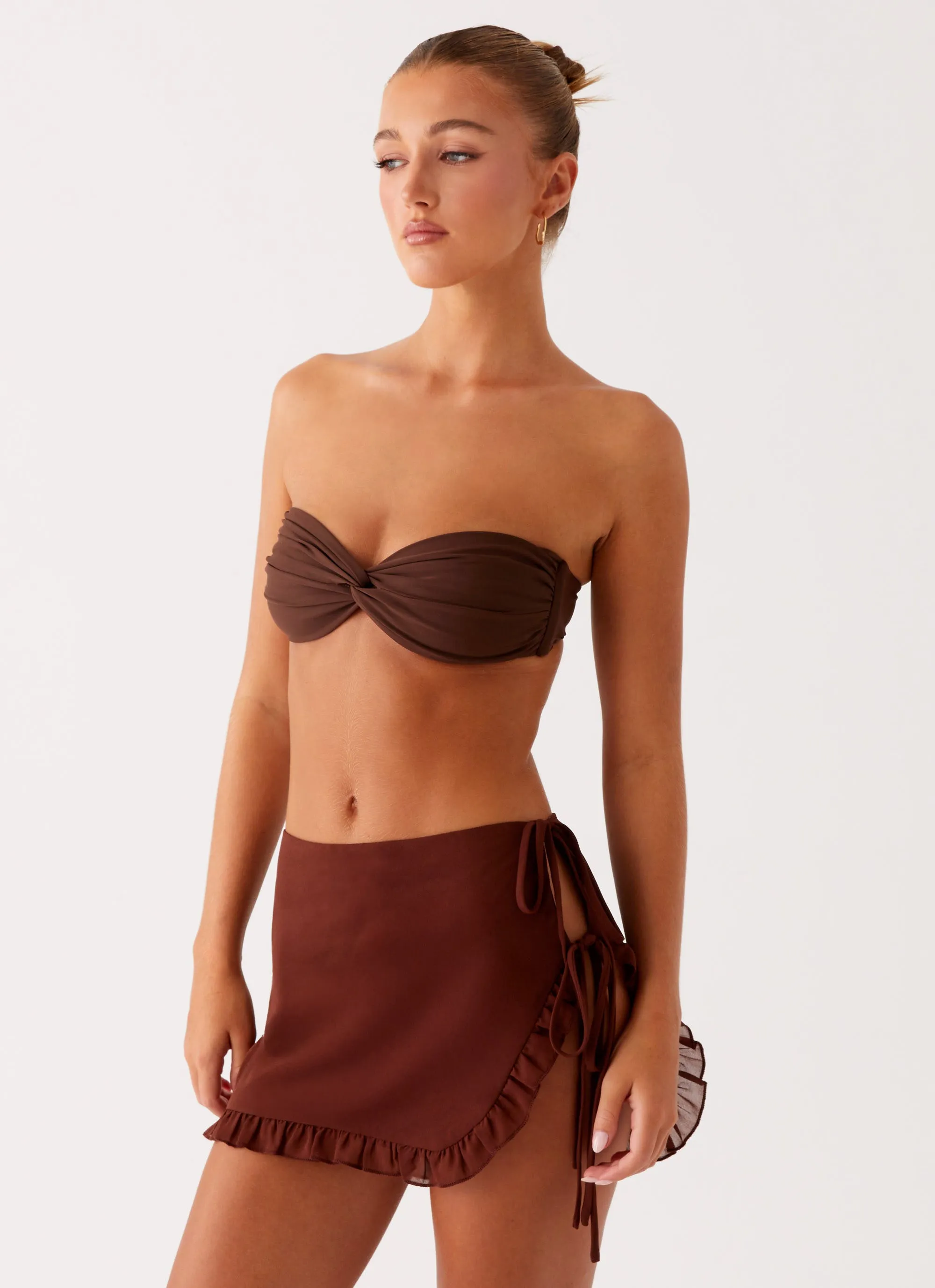 Year Round Style Iggy Mini Skirt - Chocolate