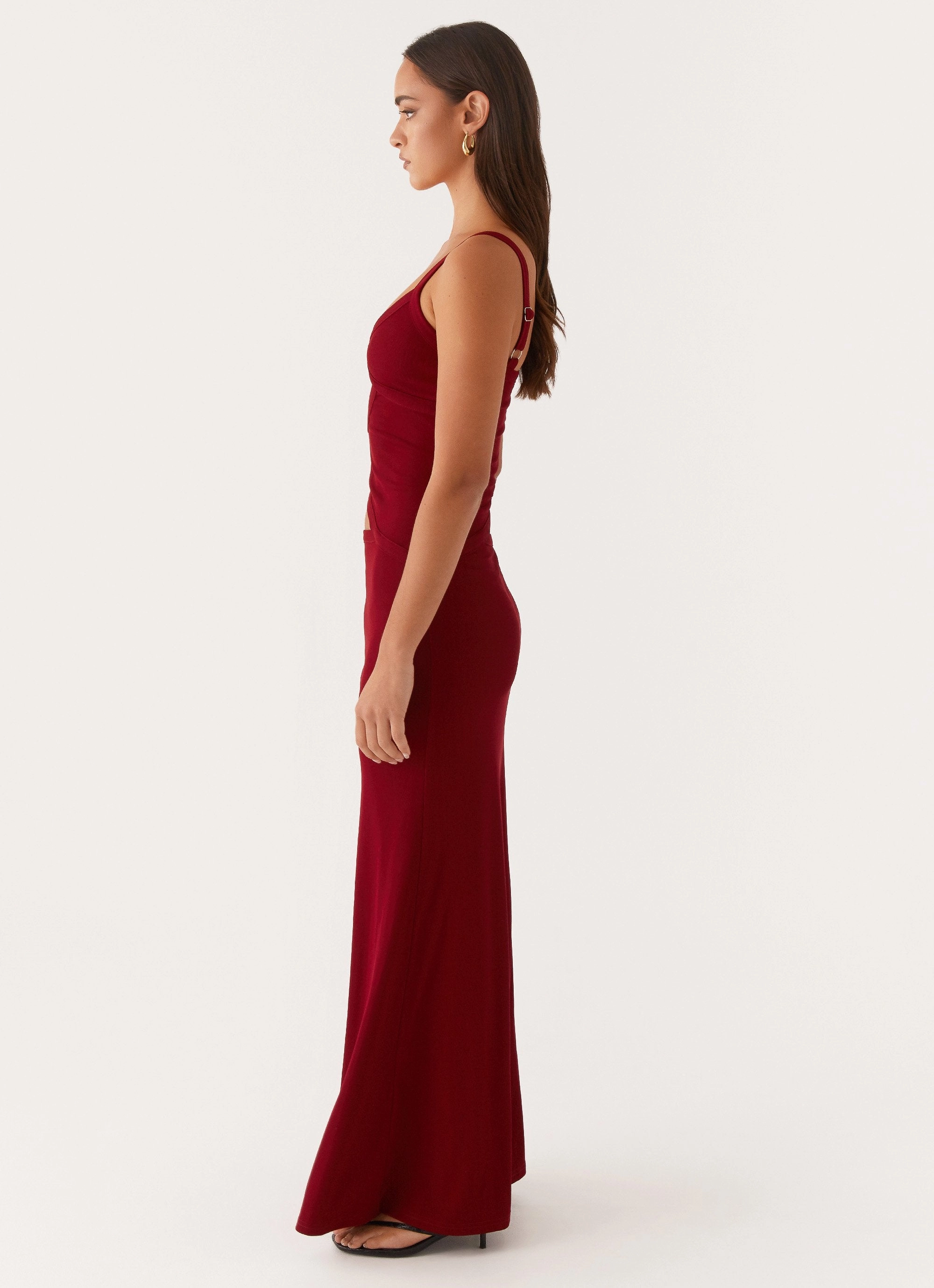 All Look Semi Formal Jocelyn Maxi Dress - Maroon