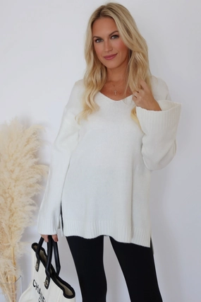 Modern Sweater- Sea Salt (FINAL SALE) Casual Fit Pocket Reinforcement