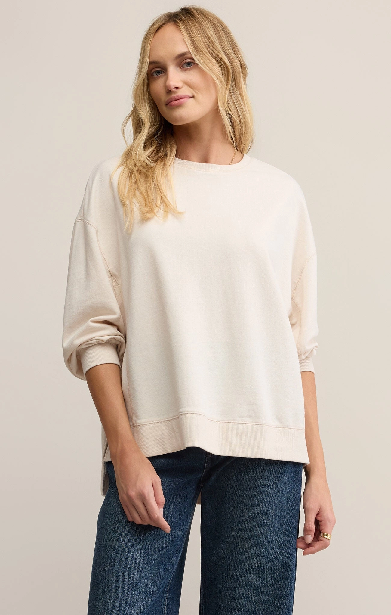 Relaxed Look Soft Touch Fabric Modern Weekender- Crystal