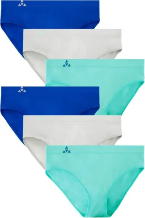 Moisture Wicking Underwear for Women, Seamless Workout Hipster Brief Bikini Panties