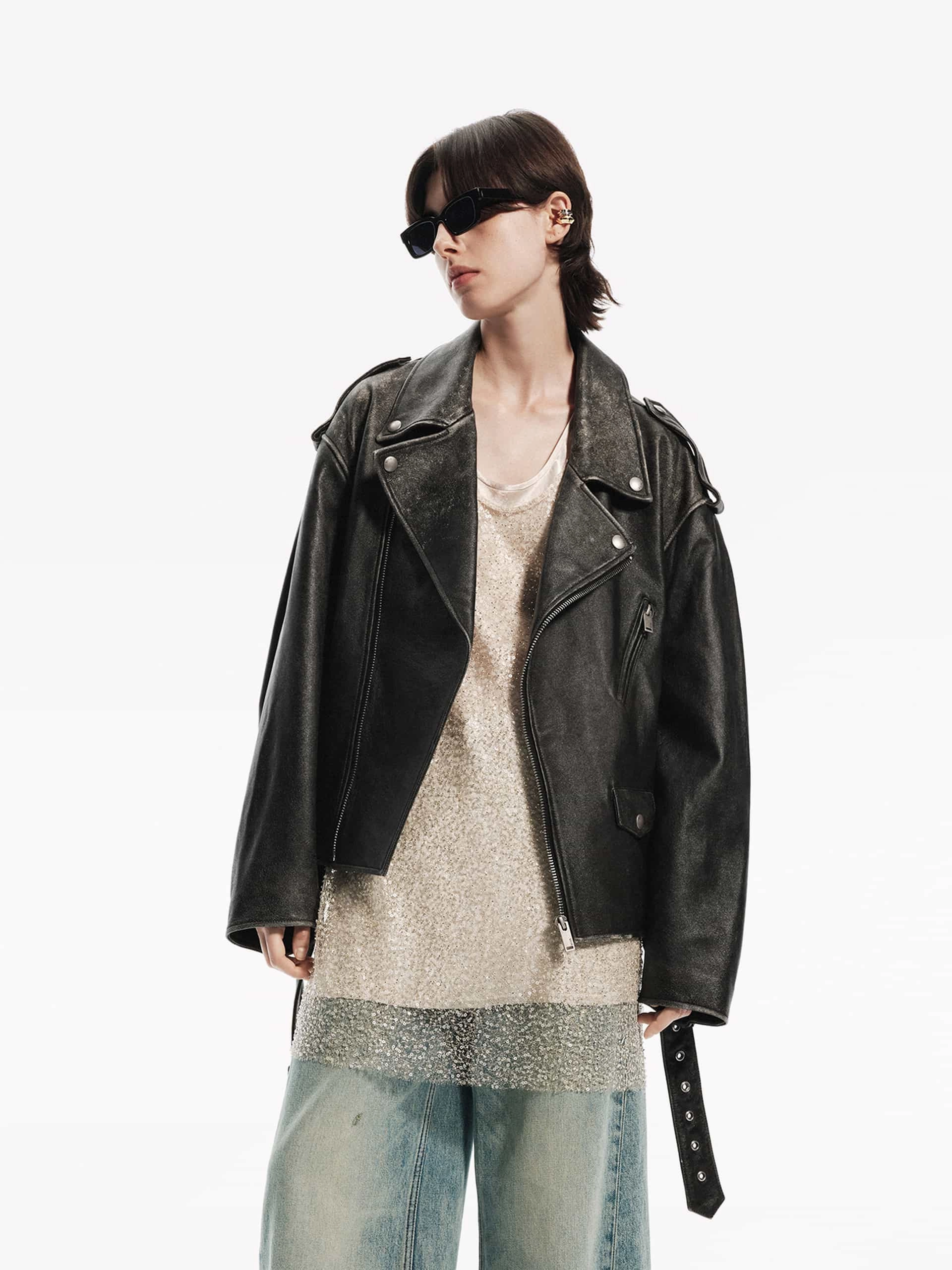 All Year Use Leather Biker Jacket