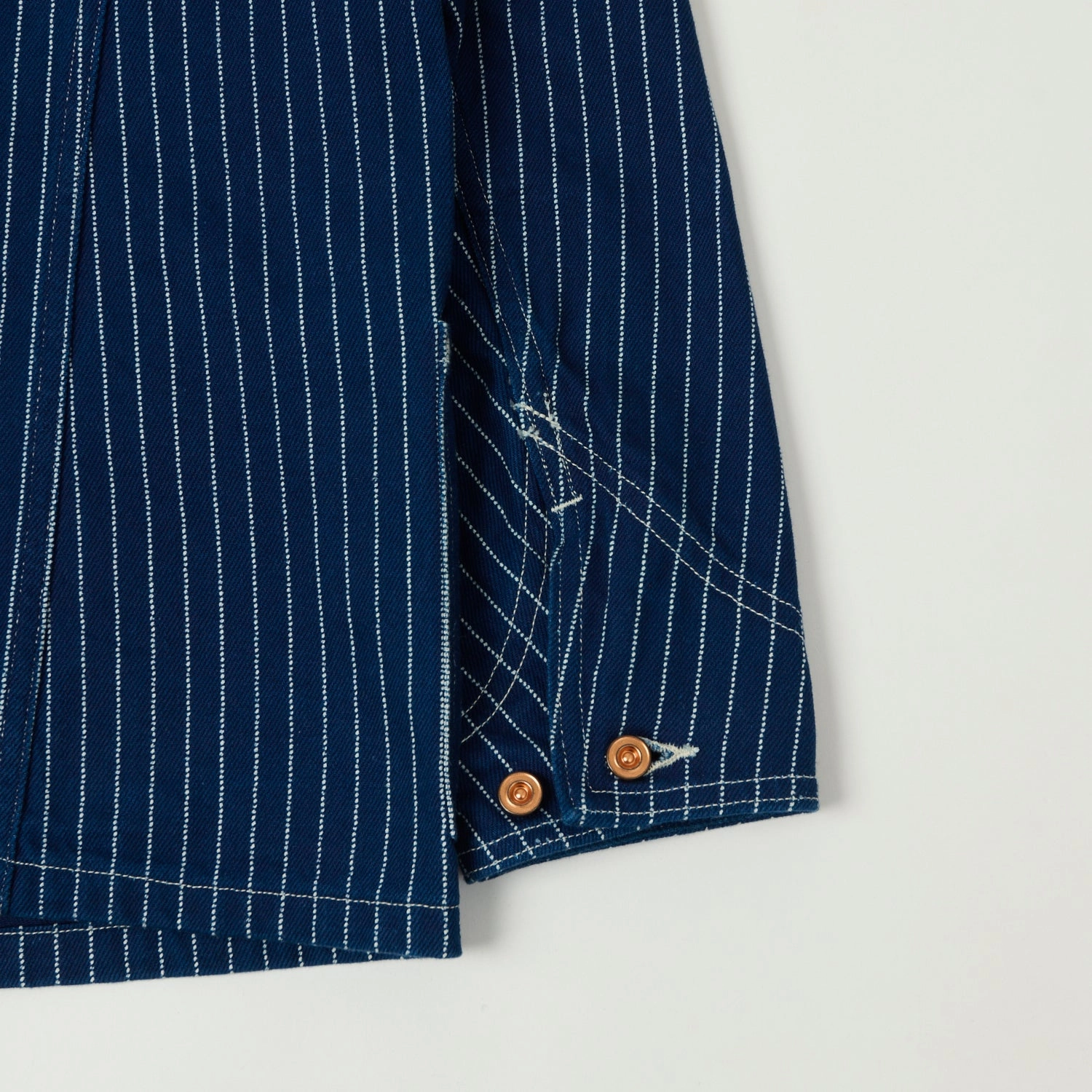 Sleek Casual WeatherproofCoating Full Count 2015 Early 1900s Wabash Chore Jacket - Indigo