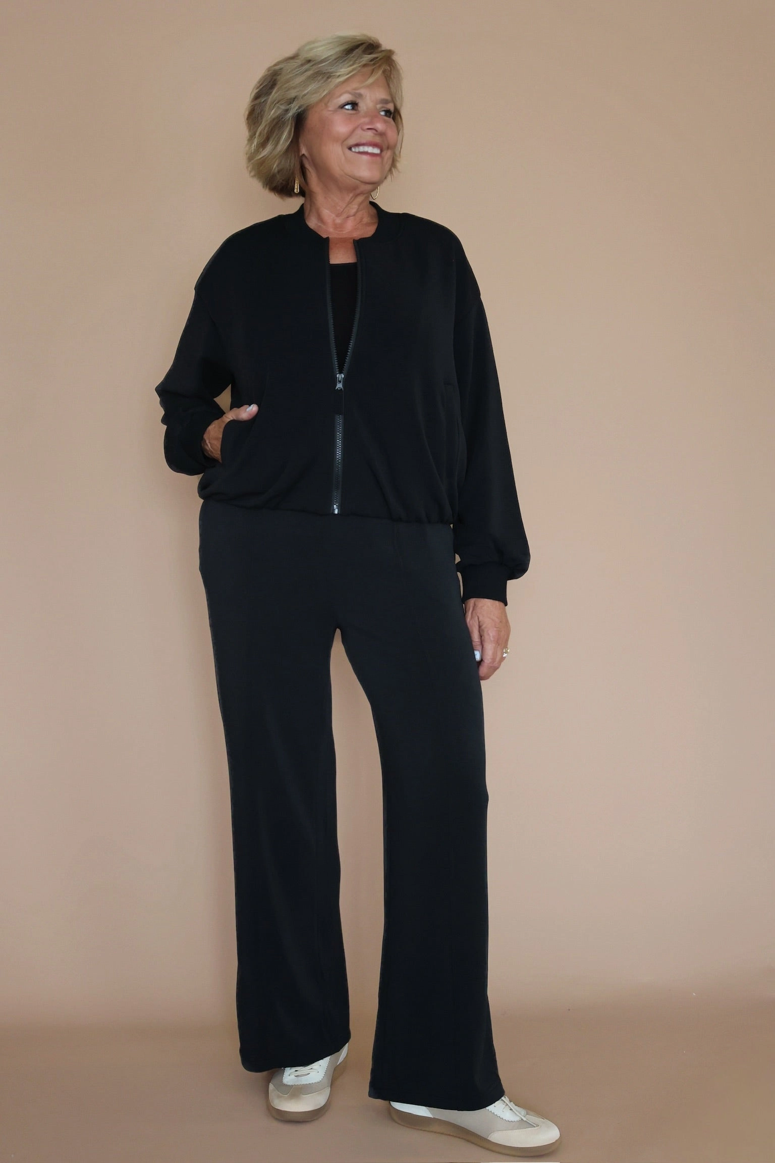 wrinkle free finish Sutton Bomber Jacket