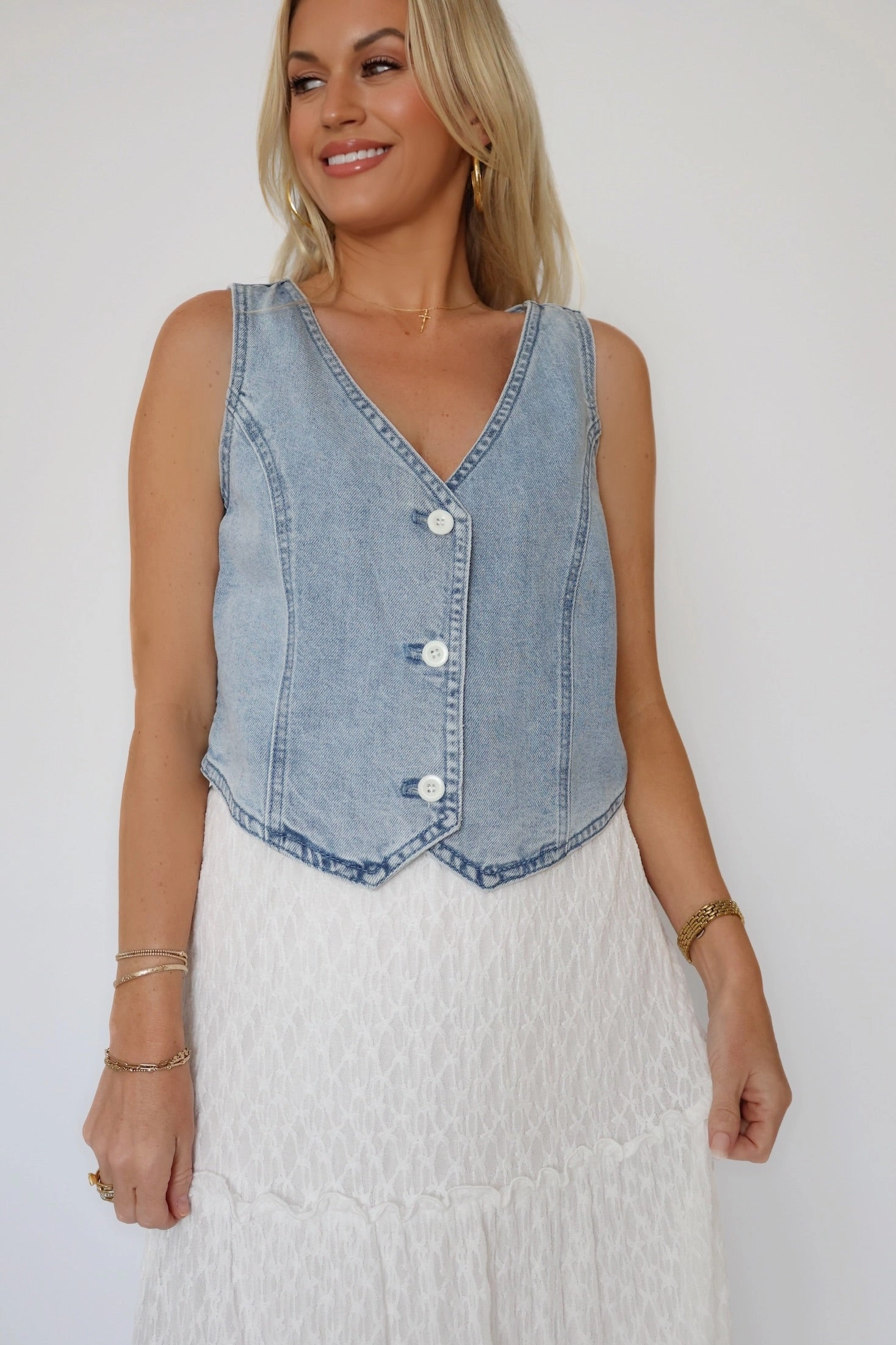 Slim Fit Shirt Mollie Vest