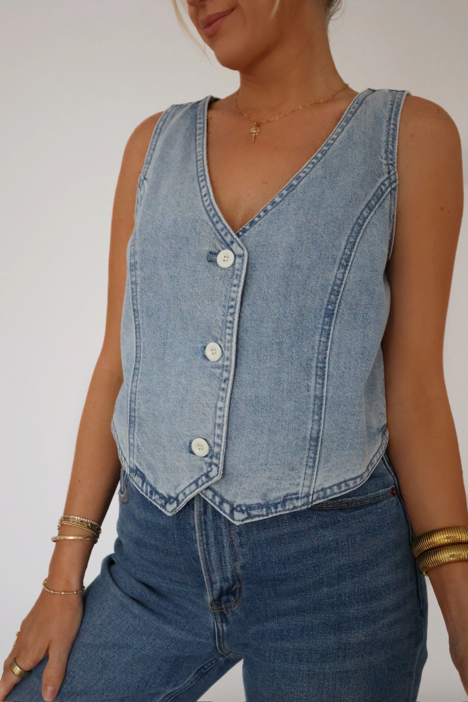 RibbedHemline Mollie Vest