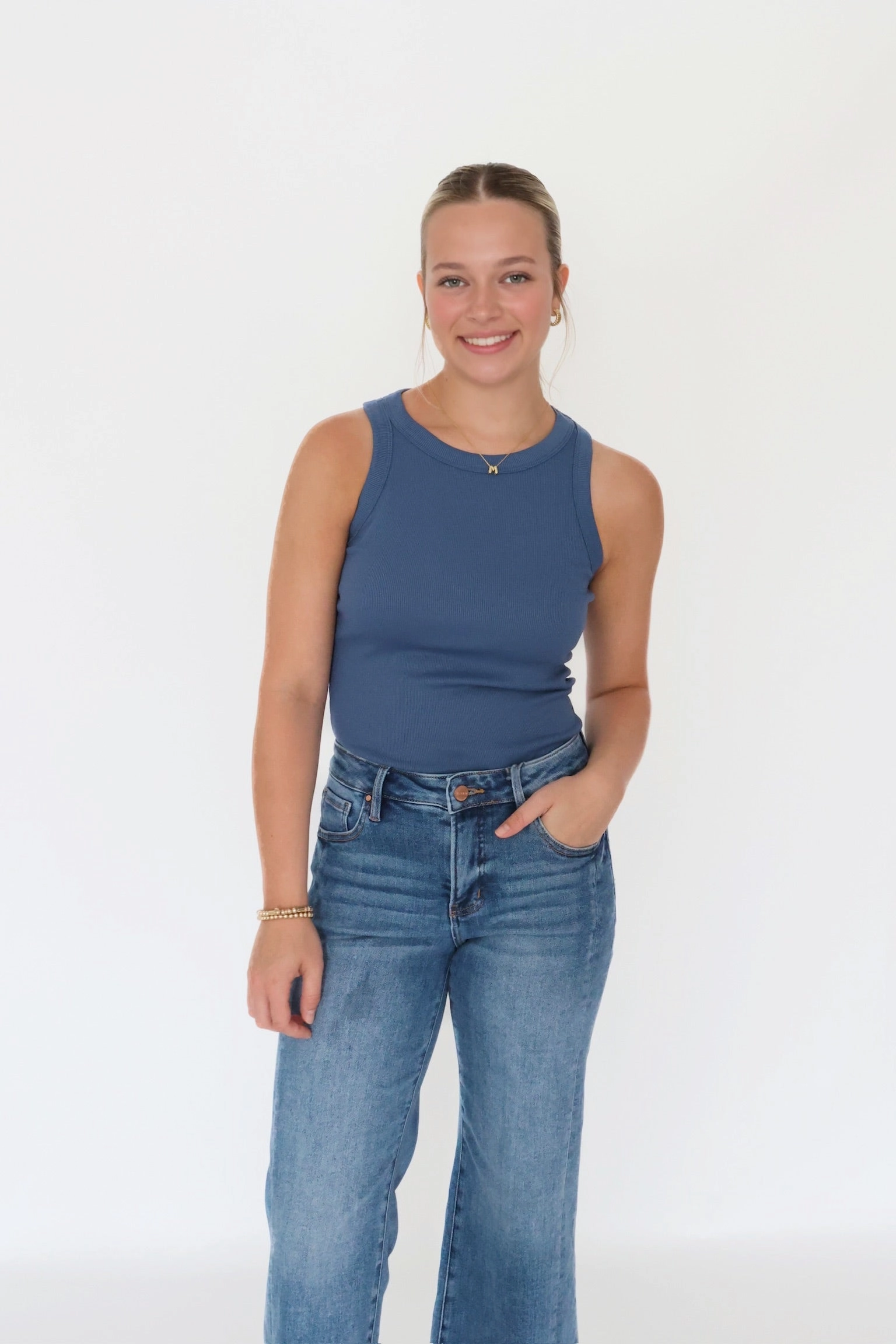 MoistureWicking Material Molly Mid Rise Jeans