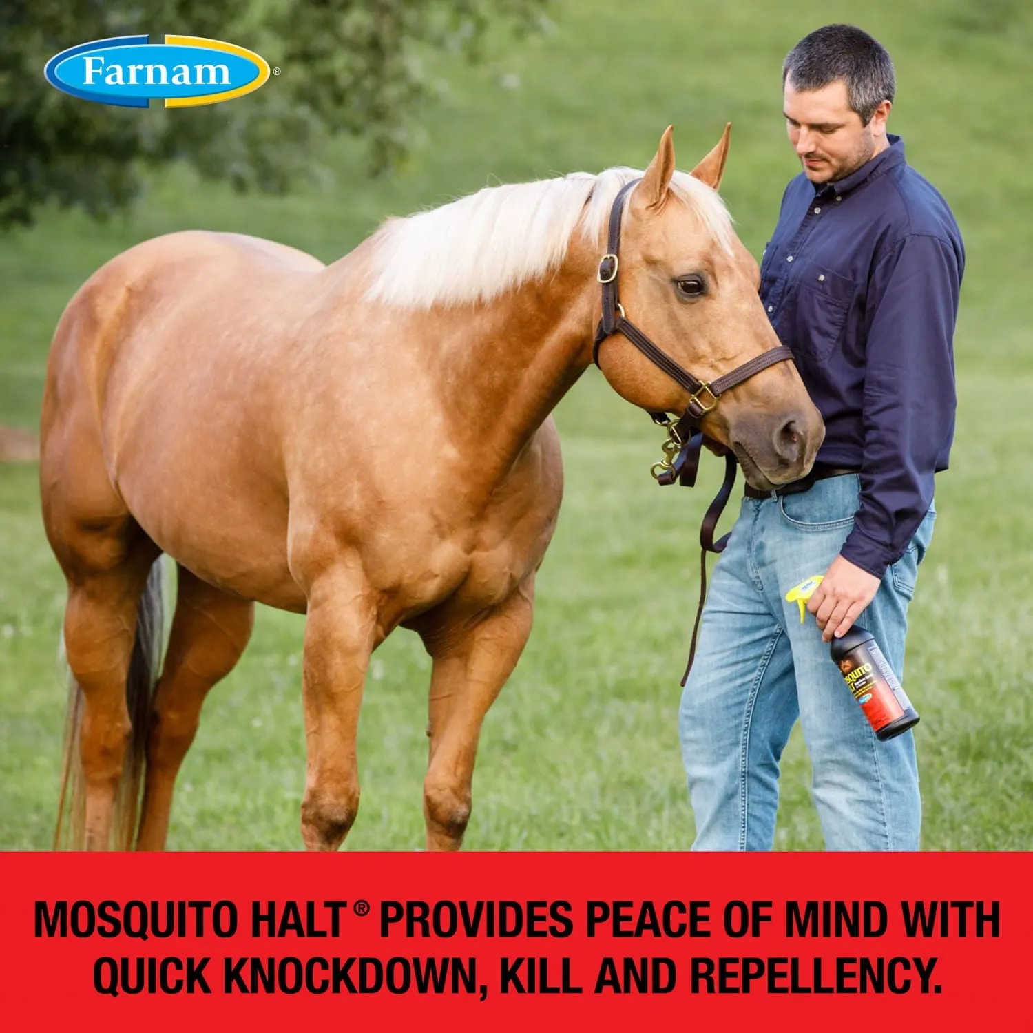Mosquito Halt Repellent Spray for Horses, 32 oz