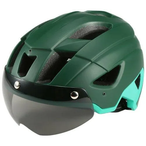 Mountain Bike Helmet with Detachable Visor Detachable Goggles Ultralight Adjustable MTB Cycling Bicycle Helmet Men Women Sports Outdoor Safety Helmet