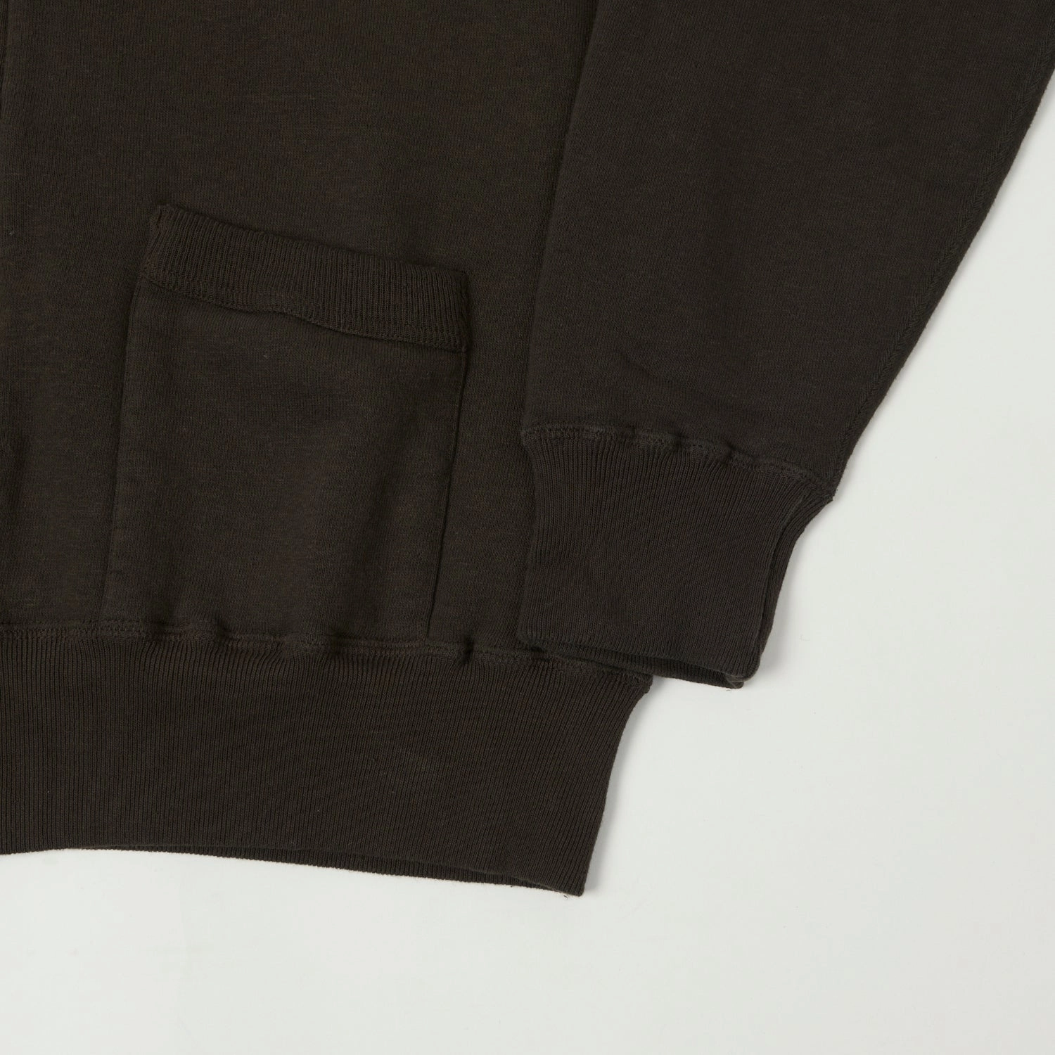 Dubbleworks Tsuriami Sweat Jacket - Sumikuro Flatlock Seam Construction Seam Sealed