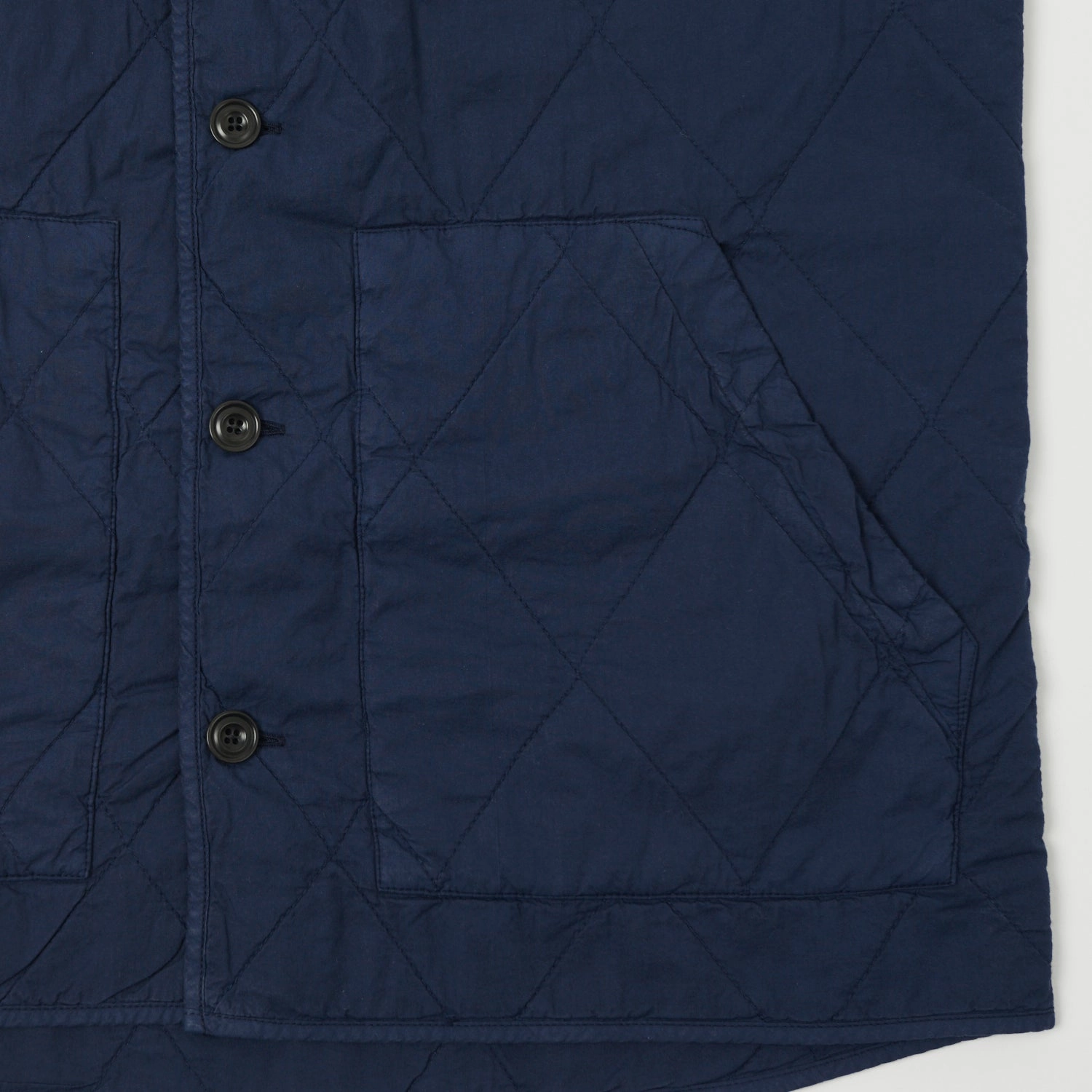 Odor Control Finish Hartford Quilted Cotton Twill Vest - Deep Blue