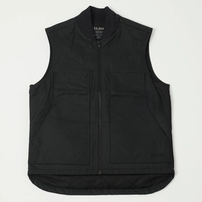 Casual Staple Sustainable Packaging Filson Tin Cloth Insulated Work Vest - Black