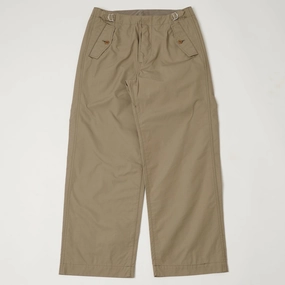 Nanamica Side Belt Wide Pants - Taupe Breathable Comfort