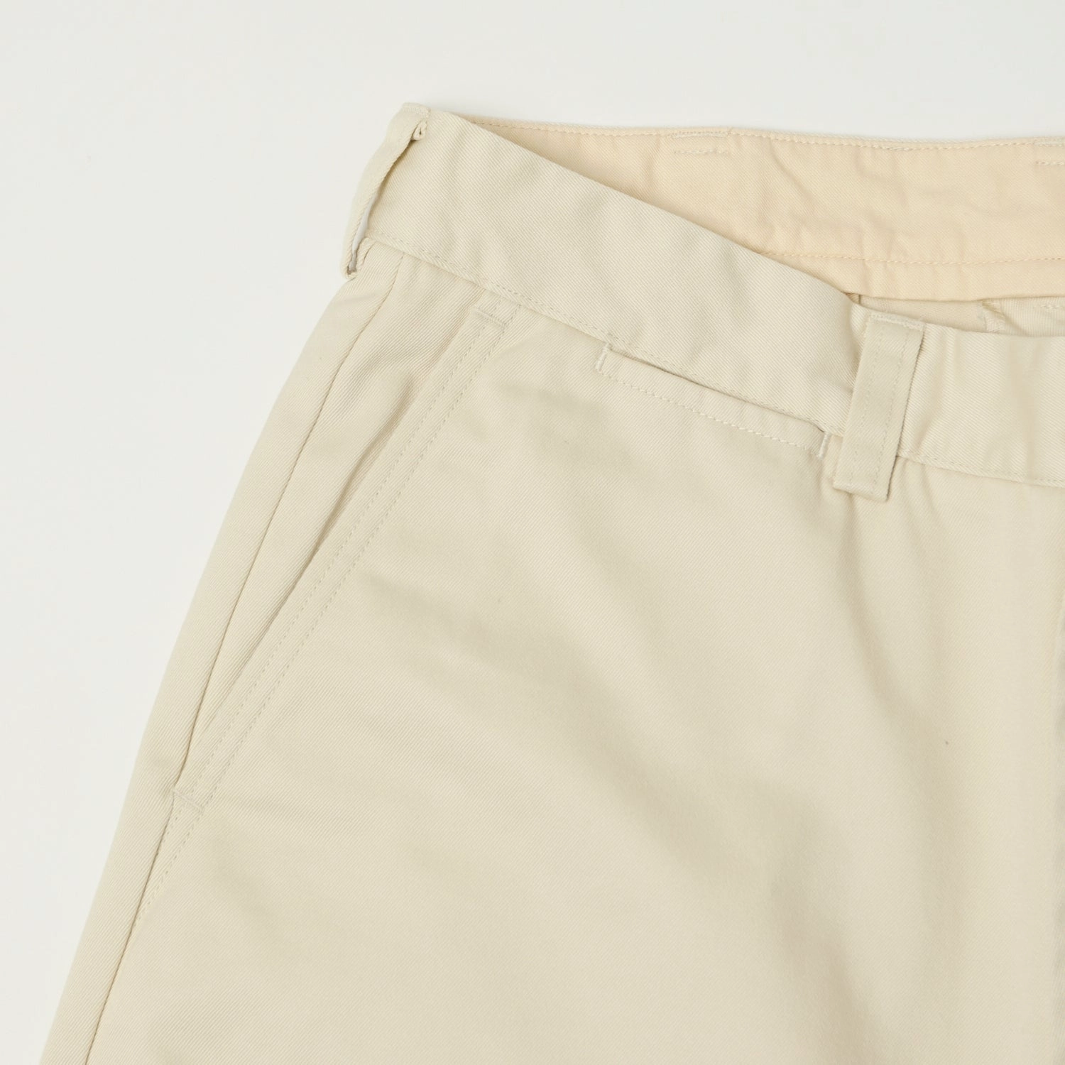 Nanamica Wide Straight Chino Pants - Dry Sand Soft Waistband Breathable Base