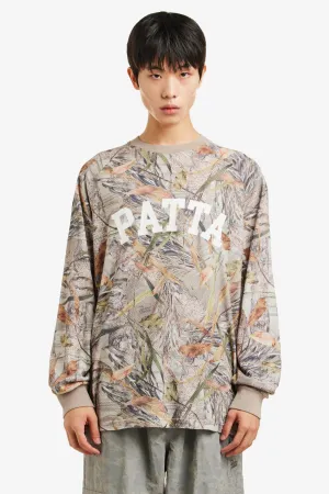 NATURE PRINT LONGSLEEVE MESH JERSEY