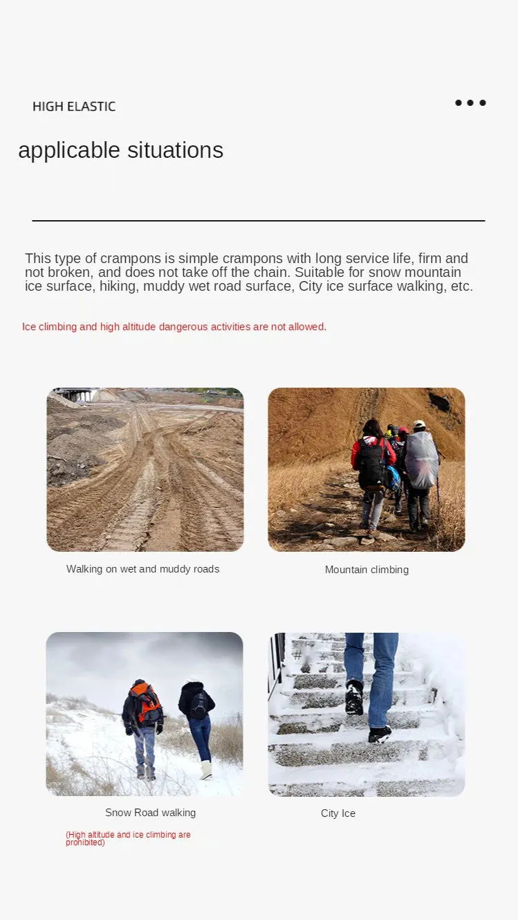 Naturehike NEW 13 /19 Teeth Anti-slip Climbing Crampons Outdoor Winter Ice Claws Snow Gripper Hiking Shoe Boot Grips Chain Spike