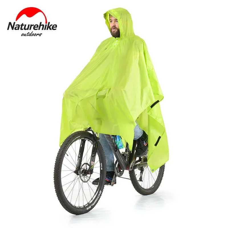 Naturehike Outdoor mountaineering walking 3 in 1 poncho Triad to groundsheet awning raincoat outdoor raincoat