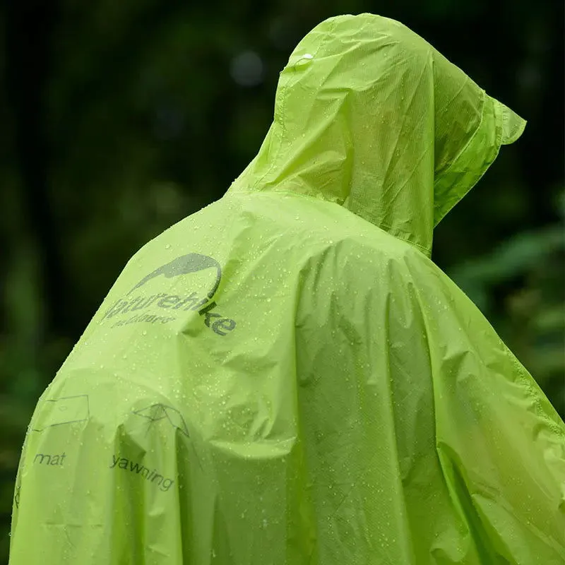 Naturehike Outdoor mountaineering walking 3 in 1 poncho Triad to groundsheet awning raincoat outdoor raincoat