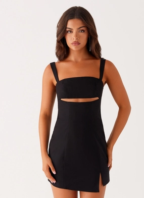 BreathableLining Shea Cut Out Mini Dress - Black