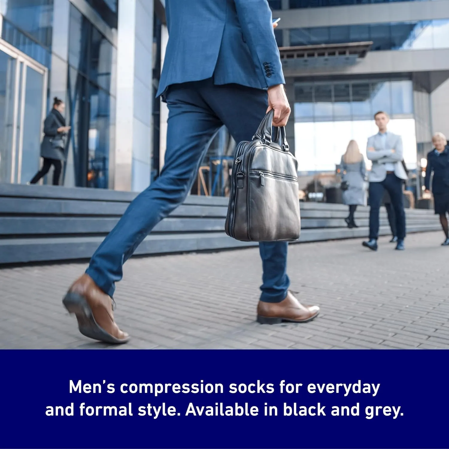 Neo G Men's Compression Socks - True Graduated Compression - Class 1 Medical Device – Grey