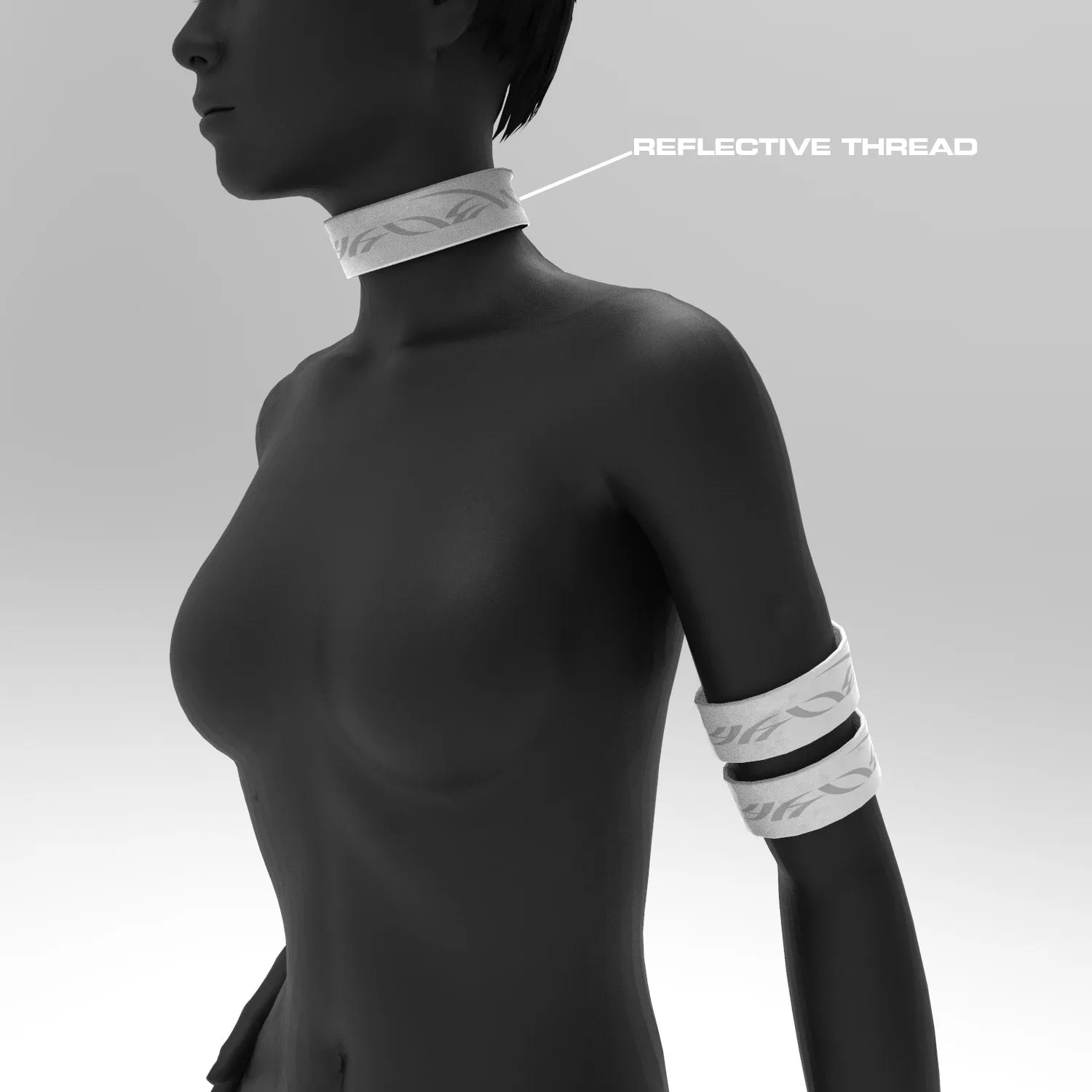 NEO4 WHITE CHOKER SET