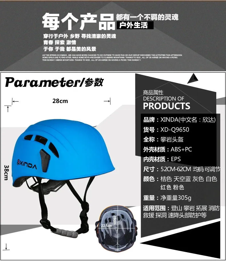 New High Strength And Durable Integrally-Molded Rock Climbing Helmet ABS PC Corrosion Resistance Professional For Mountain Sport