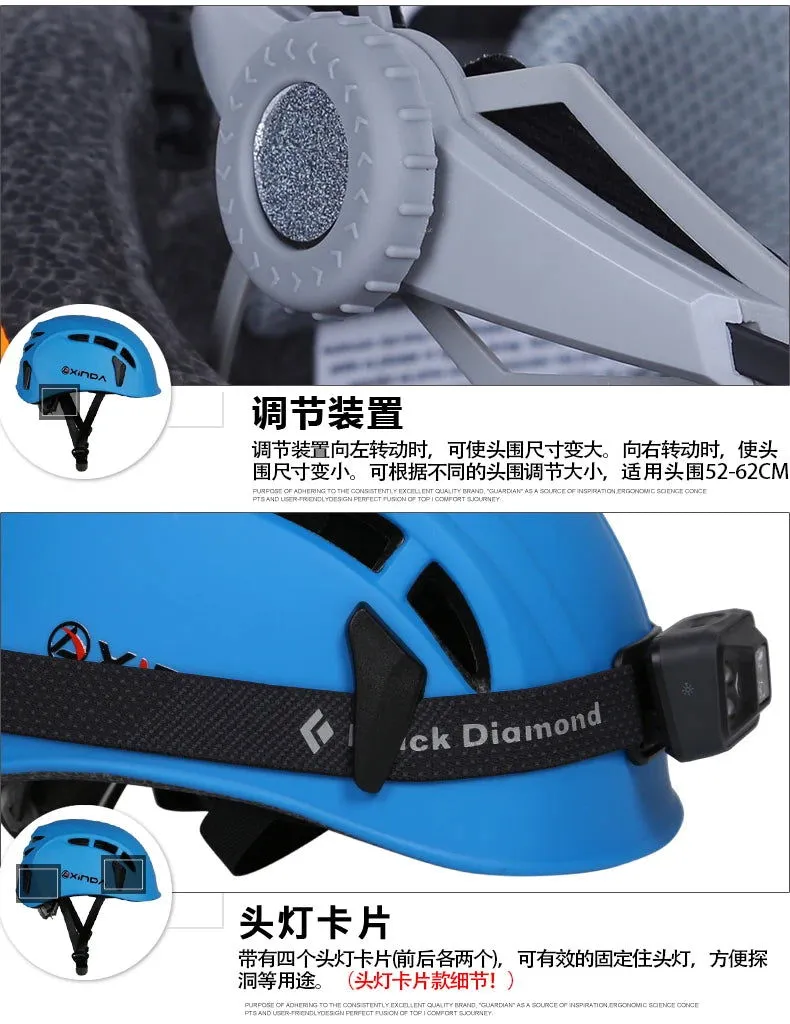 New High Strength And Durable Integrally-Molded Rock Climbing Helmet ABS PC Corrosion Resistance Professional For Mountain Sport