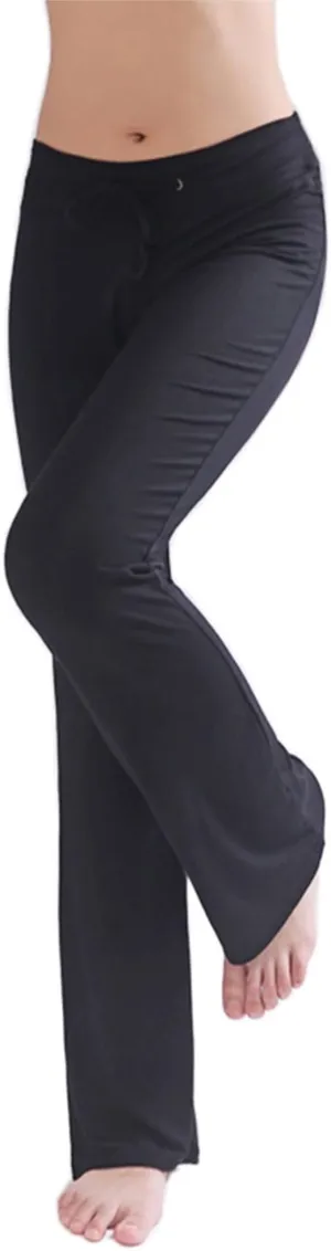 New HOEREV Women's Ultra Soft Modal Slimming Lounge Yoga Pants Pajama Pant, Black, Sz M!