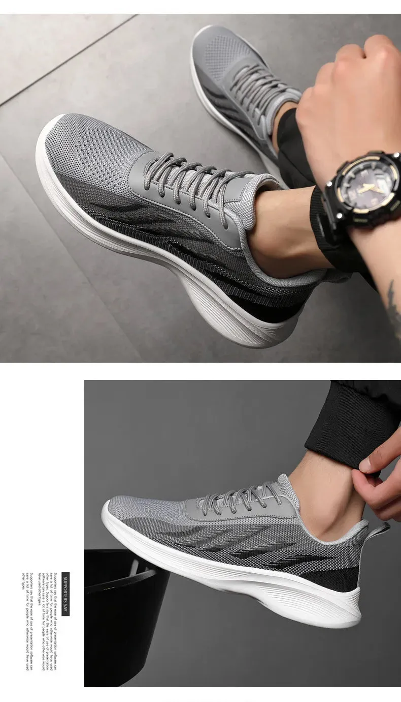 New Summer Breathable Mesh Shoes Flying Woven Casual All-matching Fashionable Sports Shoes