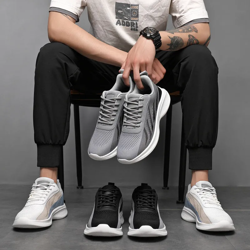 New Summer Breathable Mesh Shoes Flying Woven Casual All-matching Fashionable Sports Shoes
