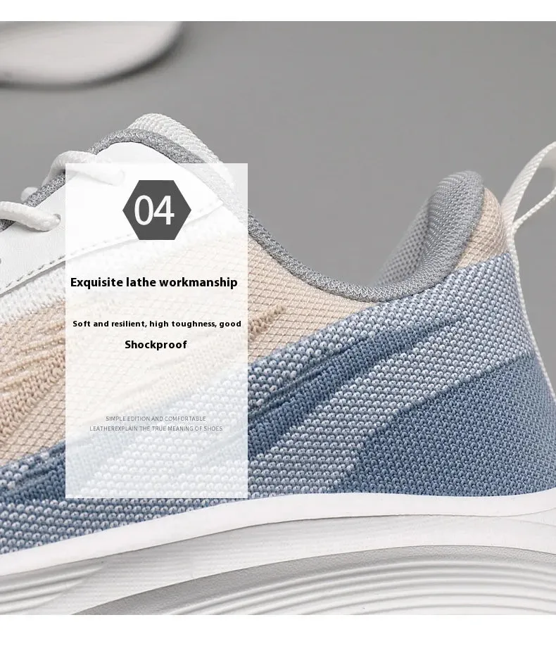 New Summer Breathable Mesh Shoes Flying Woven Casual All-matching Fashionable Sports Shoes