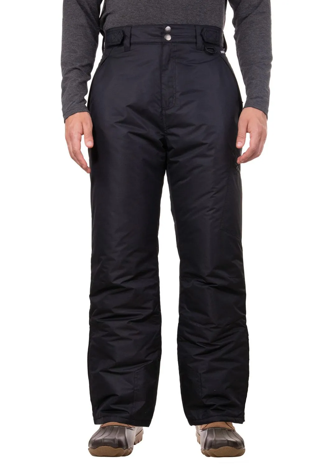 New with tags! Swiss Tech Men's Insulated Ski Pants, Deep Black, Sz M!
