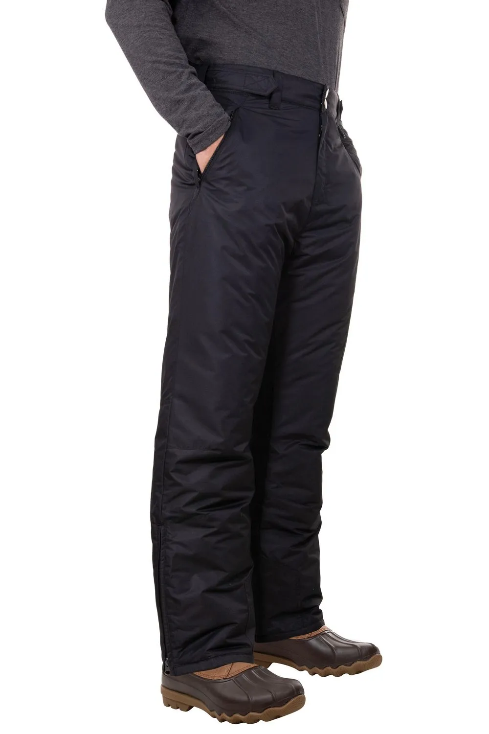 New with tags! Swiss Tech Men's Insulated Ski Pants, Deep Black, Sz M!