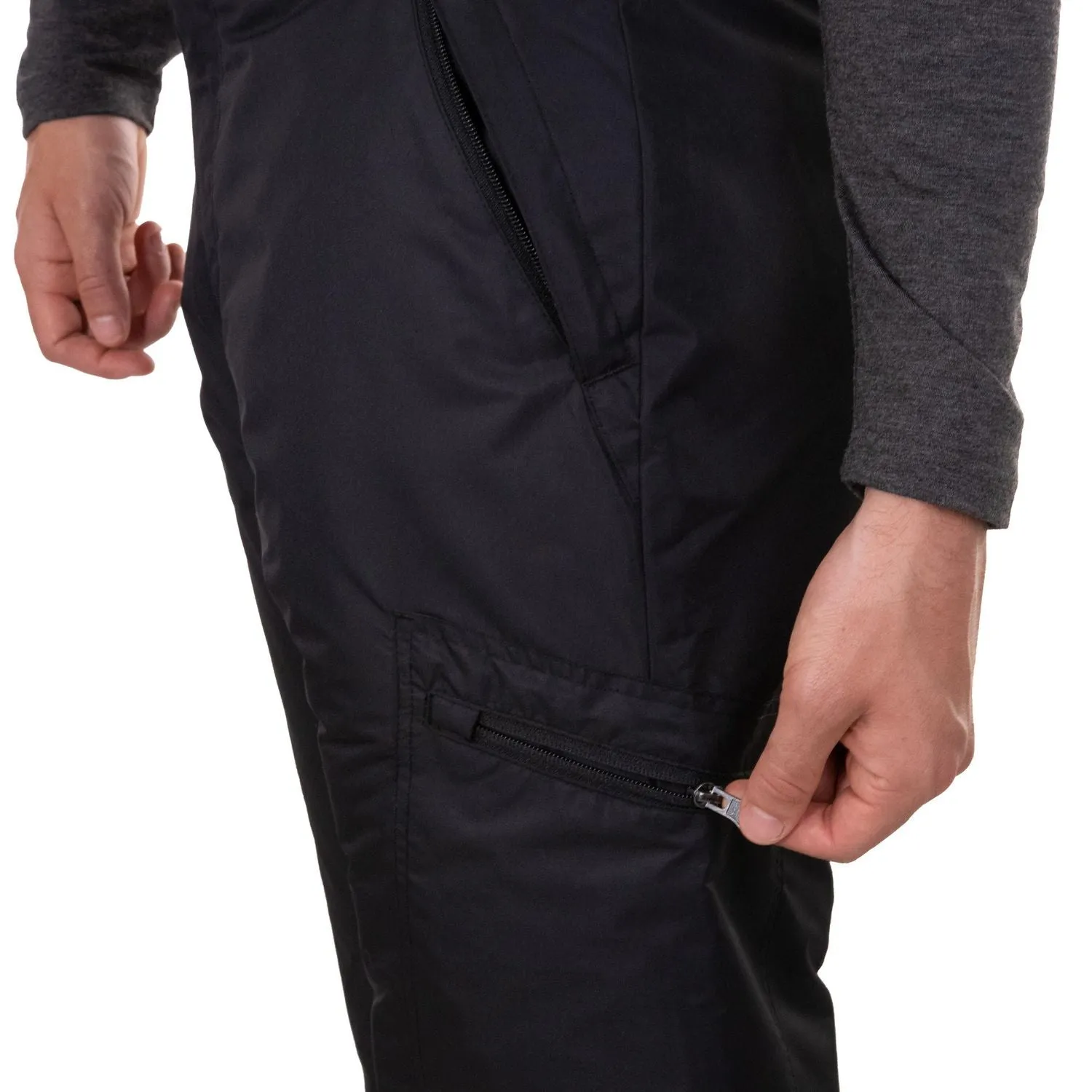 New with tags! Swiss Tech Men's Insulated Ski Pants, Deep Black, Sz M!