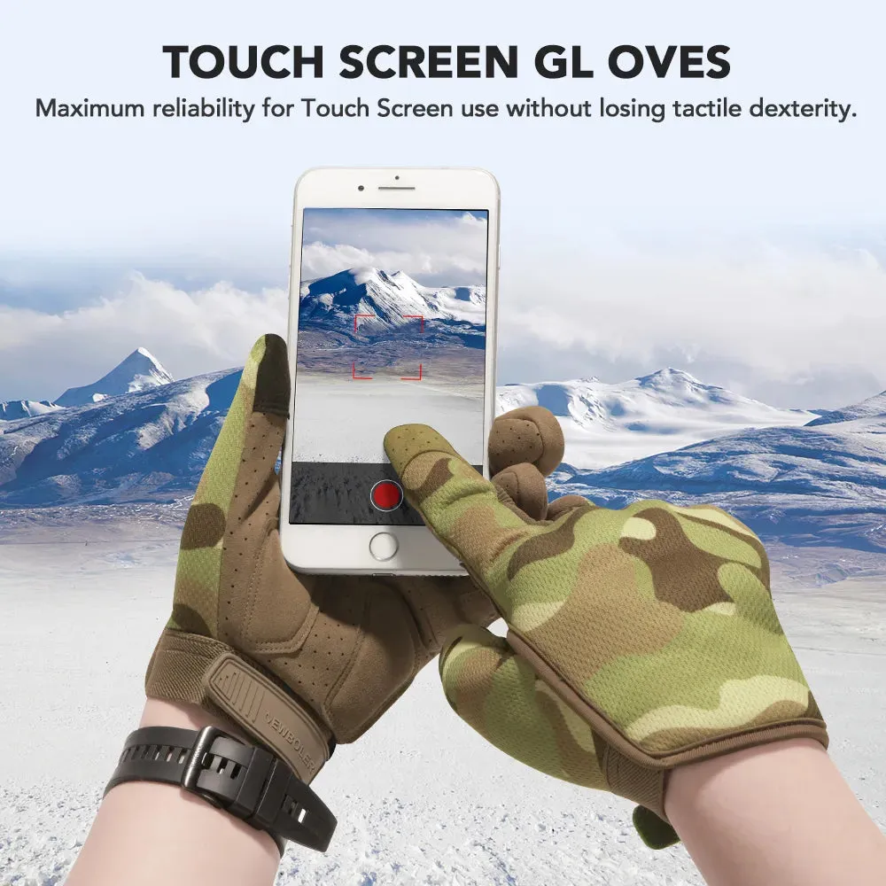 NEWBOLER Tactical Gloves Antiskid Army Military Bicycle Airsoft Motorcycle Shoot Paintball Work Gear Camo Full Finger Men Women