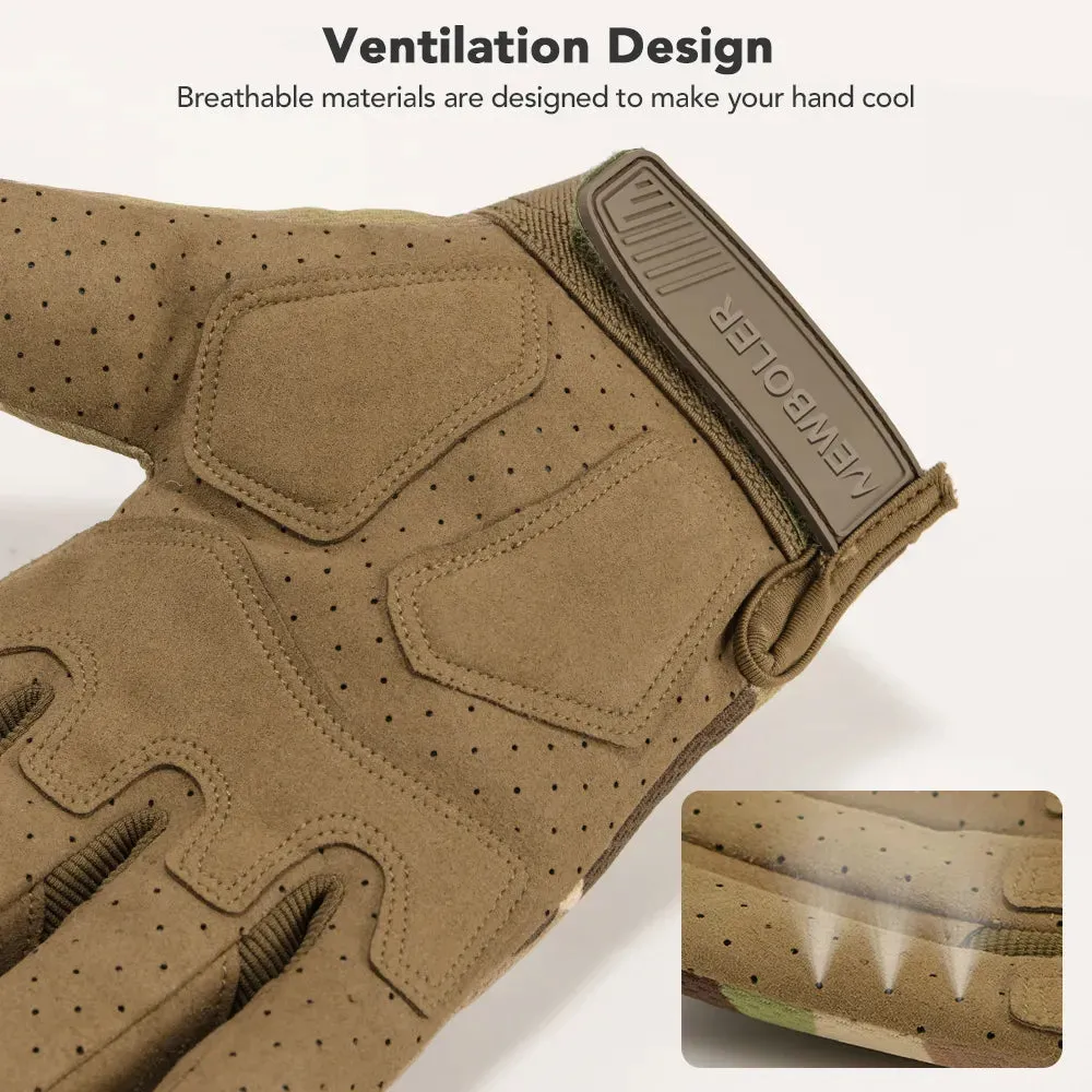 NEWBOLER Tactical Gloves Antiskid Army Military Bicycle Airsoft Motorcycle Shoot Paintball Work Gear Camo Full Finger Men Women