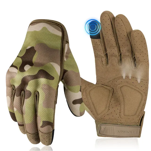 NEWBOLER Tactical Gloves Antiskid Army Military Bicycle Airsoft Motorcycle Shoot Paintball Work Gear Camo Full Finger Men Women