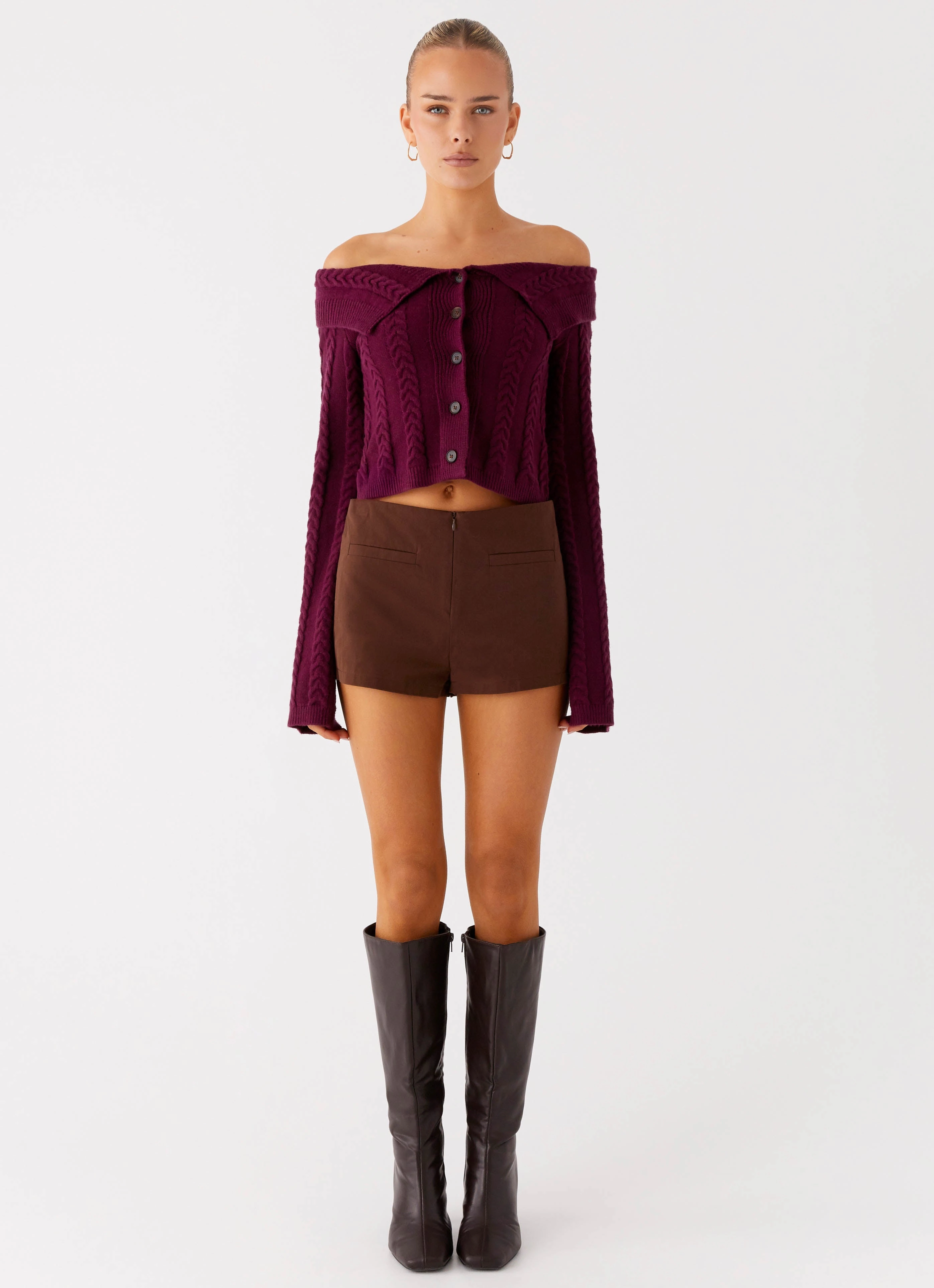 Nia Micro Short - Chocolate TaperedLeg