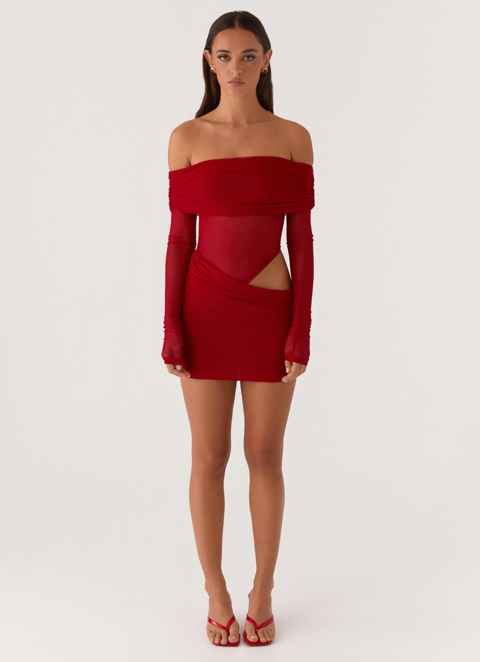 Seasonal Essential No Doubt Mini Dress - Red