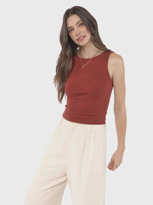 EcoCertified SnagProof Credit Sleeveless Top