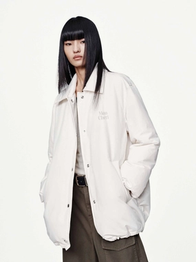 Snap Button Quilted Down Jacket LightPadding