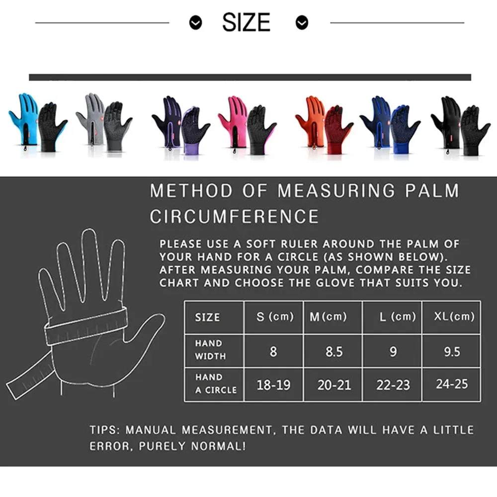 Non-Slip Touchscreen Winter Gloves – Waterproof