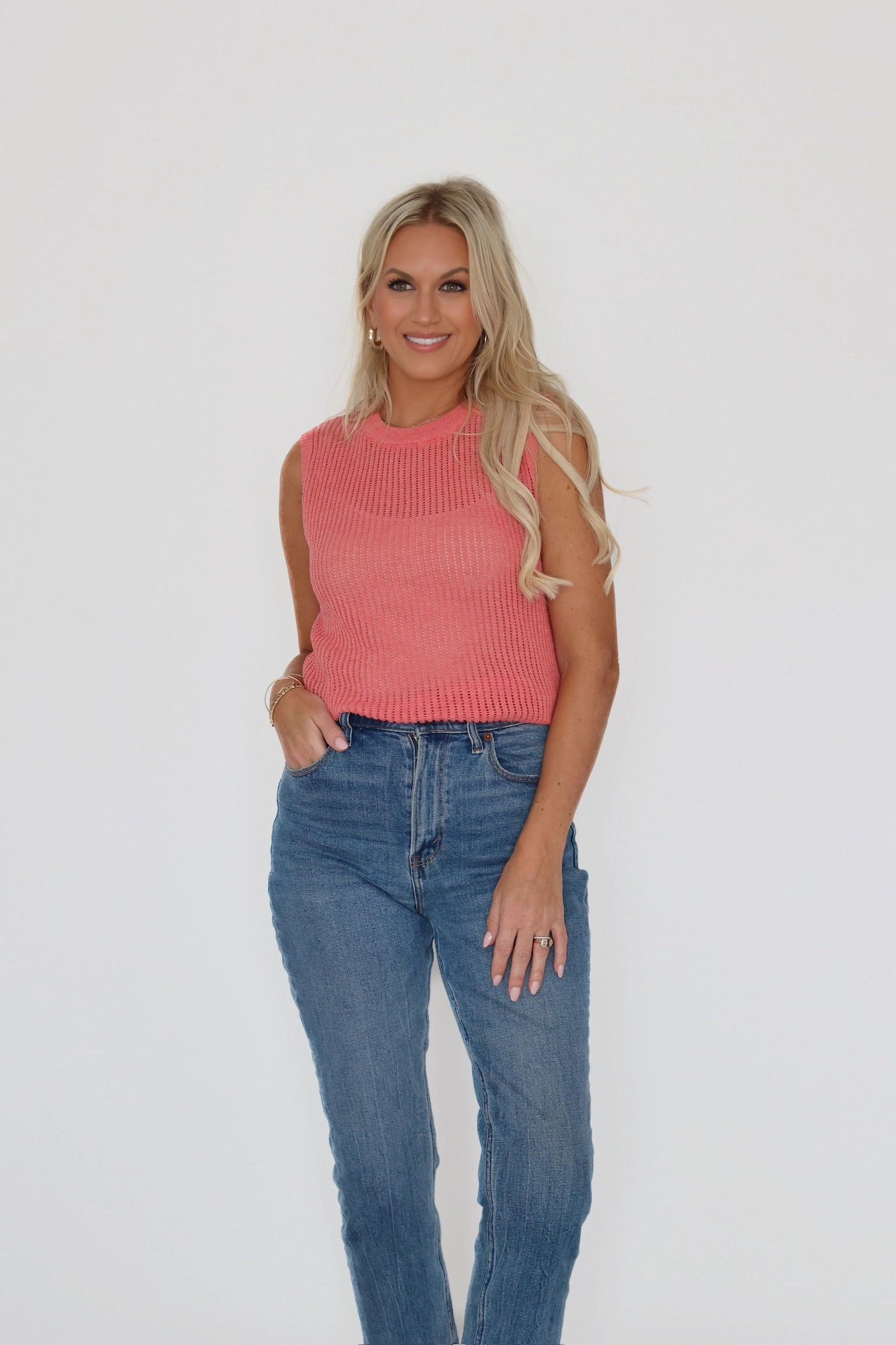 Sporty Blouse Durable Weave Quest Knit Top