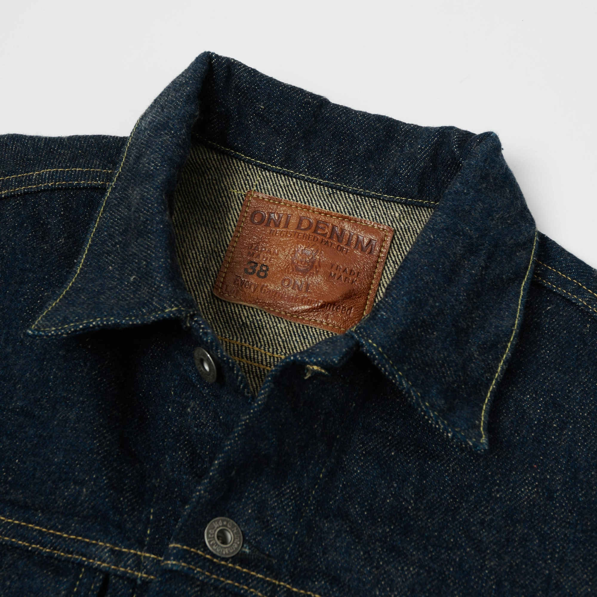 ONI Denim 02527P-ZR 20oz Secret Denim Type III Pocket Denim Jacket - Rinsed Simple Layers