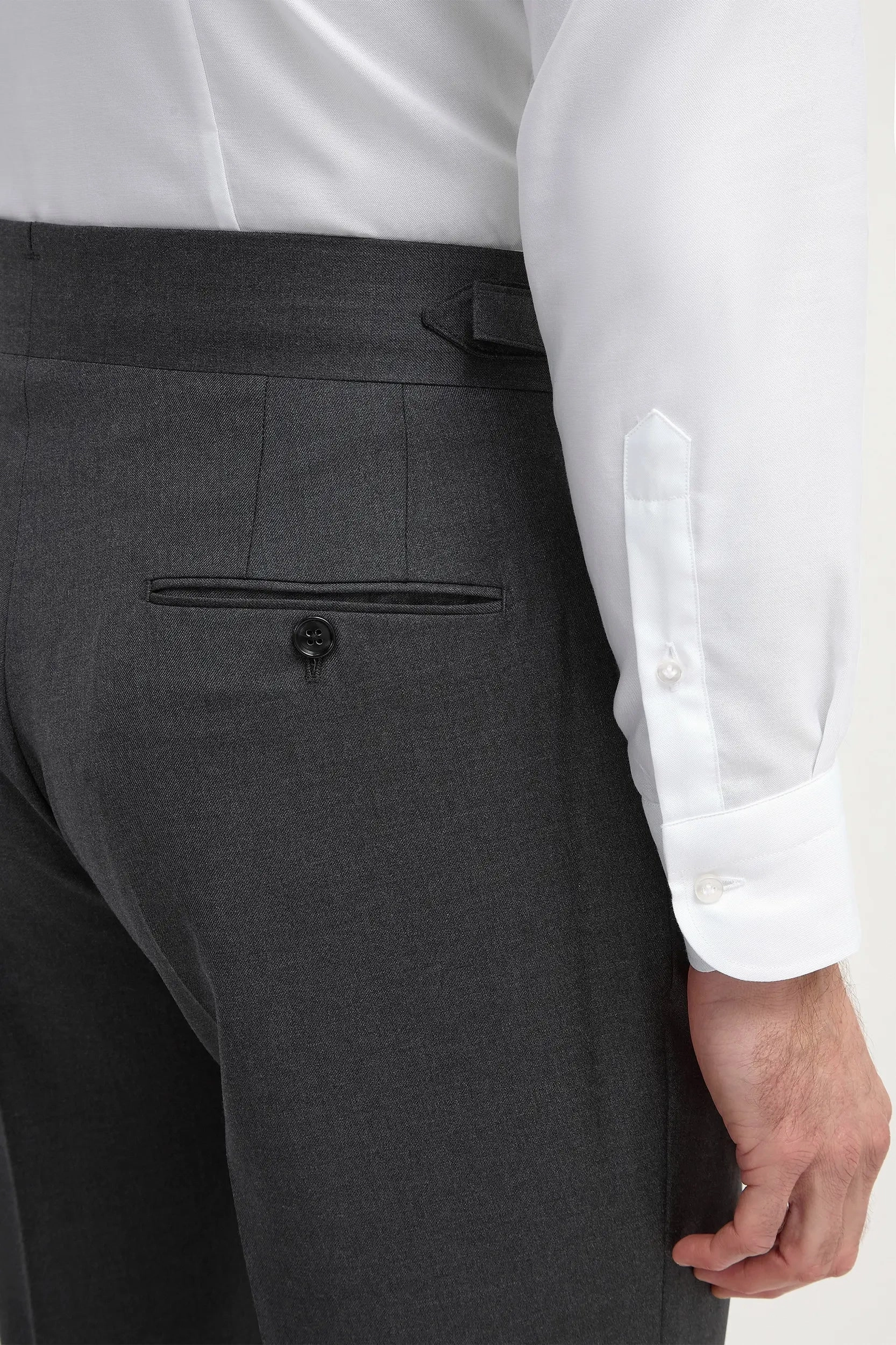 Dark grey Soragna trousers - Made in Italy Secure Closures Breathable Motion